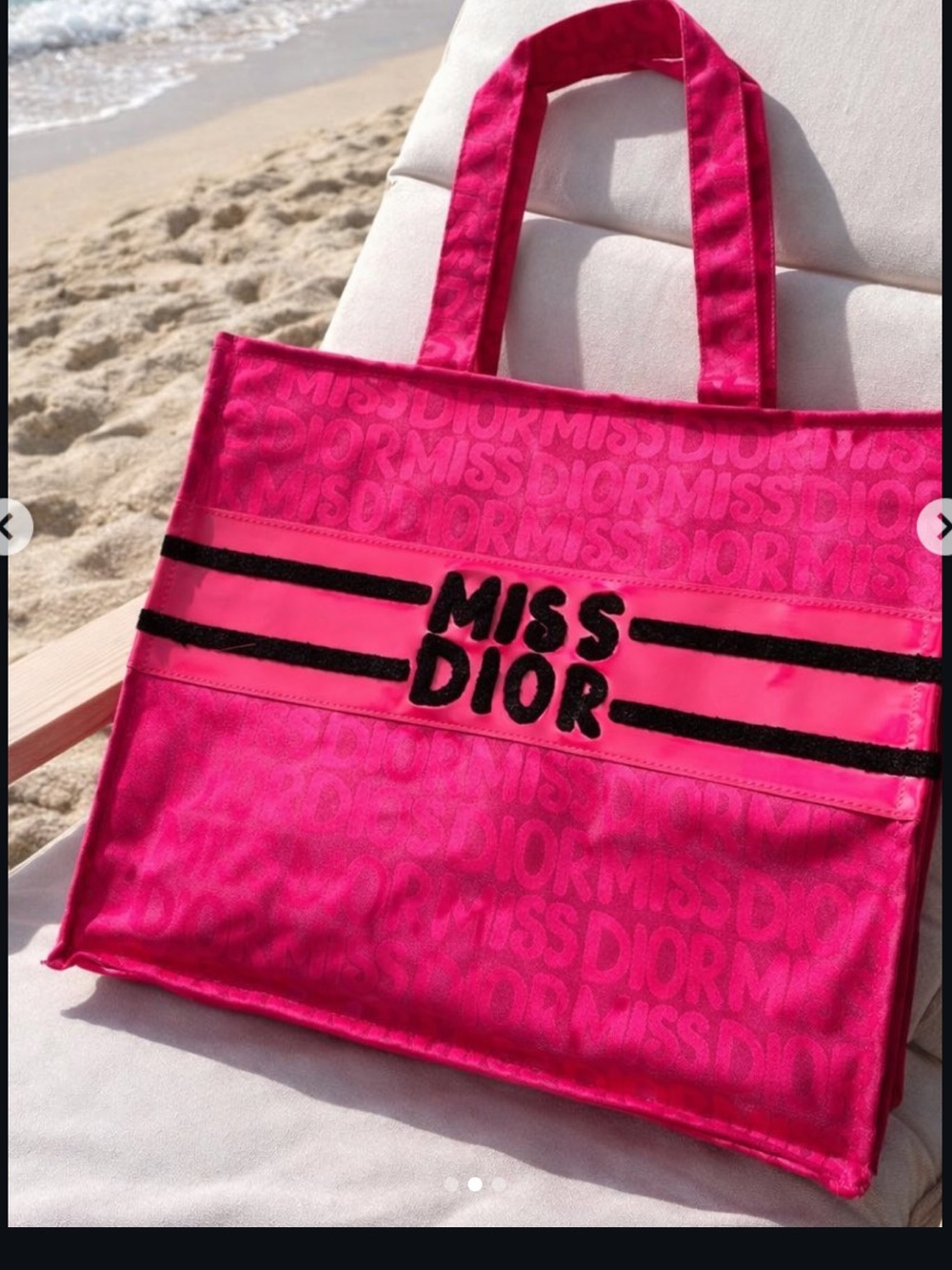 Dior Pink Tote Bag